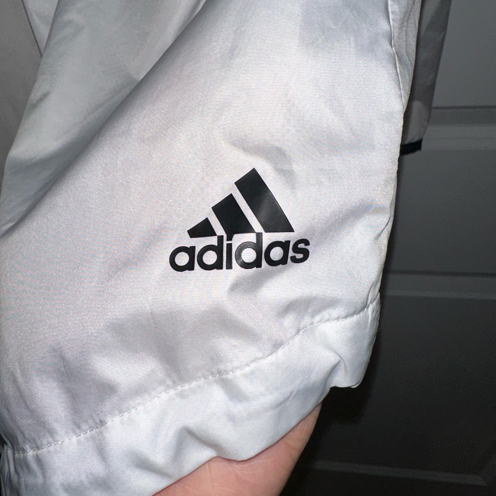 Adidas White Windbreaker / size M - Picture 7 of 8